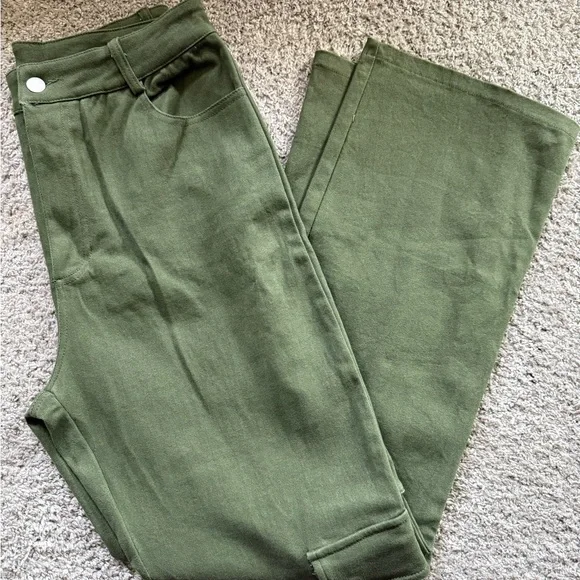 Altar'd State Olive Cargo Pants - Picture 3 of 6